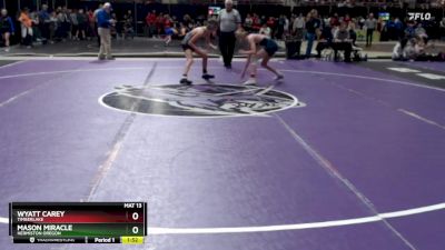 106 lbs Champ. Round 2 - Wyatt Carey, Timberlake vs Mason Miracle, Hermiston Oregon