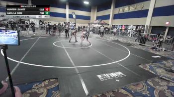 116 lbs Consi Of 8 #1 - Hunter Leavitt, Champions WC vs Karl La Com, Poway Elite