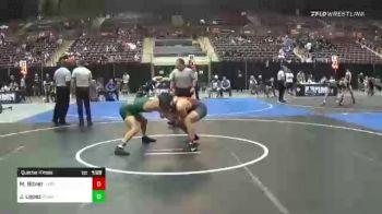 138 lbs Quarterfinal - Marcel Bitner, Harvey Twisters vs Johnny Lopez, Poway Wrestling