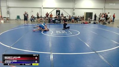 125 lbs Round 3 (8 Team) - Beckett Leclair, Massachusetts vs Joshua Cimo, Delaware