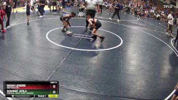 76 lbs Round 1 - Noah Legere, RED WAVE WC vs Dominic Avila, Central Coast Most Wanted