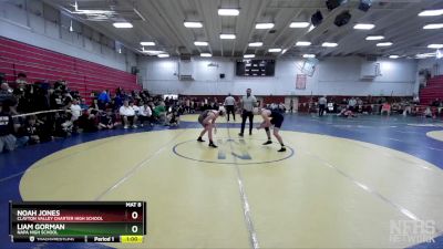 140 lbs Cons. Round 2 - Noah Jones, Clayton Valley Charter High School vs Liam Gorman, Napa High School