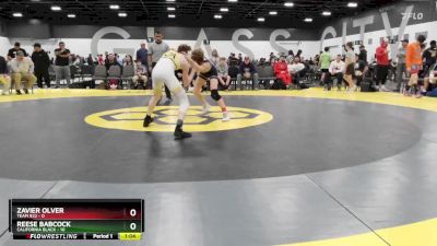 95 lbs Semis & 1st Wrestleback (8 Team) - Reese Babcock, California Black vs Zavier Olver, Team 922