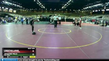 132 lbs Champ. Round 2 - Amantee Mills, Mill Creek vs Christian Lange, Mt. Pisgah Christian School