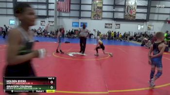 65 lbs Semis (4 Team) - Holden Byers, RIVER CITY WRESTLING CLUB vs Grayden Coleman, BELIEVE TO ACHIEVE WRESTLING CLUB