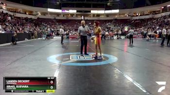 5A 107 lbs Champ. Round 1 - Israel Guevara, Cleveland vs Landen Deckert, Centennial