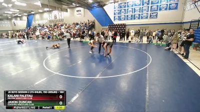 160 lbs Champ. Round 1 - Kalani Faletau, Falcon Wrestling Club vs Jaxon Duncan, Cougars Wrestling Club