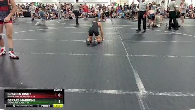 144 lbs Round 4 (6 Team) - Brayden Kindt, Moser`s Mat Monsters vs Gerard Marrone, Savage WA Black