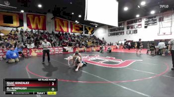 132 lbs 1st Place Match - Isaac Gonzalez, Western vs Eli Roripaugh, Chaparral