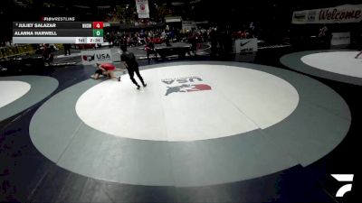 Champ. Round 1 - Juliet Salazar, Northview High School Wrestling vs Alanna Harwell