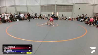 117 lbs Round 1 (16 Team) - Mia Hargrove, Colorado vs Rei Ogden, North Dakota Blue