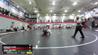 285 lbs Champ. Round 1 - Nigel Williams, UNC Pembroke vs Achilles Clark, Bridgeport