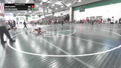 106 lbs Cons. Round 3 - Payten Sorbel, Flat Earth Wrestling Club vs Isaac Costa, Wamego