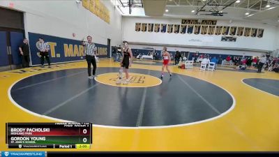 113 lbs Cons. Round 4 - Brody Pacholski, Highland Park vs Gordon Young, St. John`s School