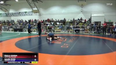 207 lbs Quarterfinal - Raven Ross, Cerritos College vs Paula Gavina, Santa Ana College