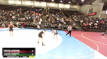 129 lbs Champ. Round 1 - Easton Vandehei, Skyridge High School vs Boston Gardiner, Maple Mountain High School