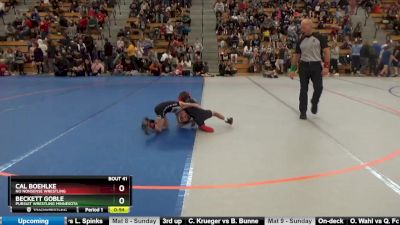 45 lbs Cons. Round 1 - Cal Boehlke, No Nonsense Wrestling vs Beckett Goble, Pursuit Wrestling Minnesota