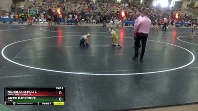 60 lbs Champ. Round 1 - Nicholas Schultz, Rabbit Wrestling Club vs Jacob Dadiomoff, TCWC