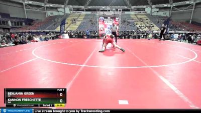 165 lbs Quarterfinal - Kannon Freschette, WA vs Benjamin Green, WI