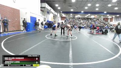 144 lbs Cons. Round 2 - Jeremiah Laing, San Dimas vs Geo Eller-Vasquez, Costa Mesa