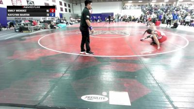 110 lbs Cons. Round 2 - Emily Mendez, William Jewell College vs Kaylynn Martin, Friends University