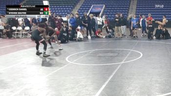 126 lbs 5th Place - Cedrick Daniel, Arlington vs Steven Maitre, Woburn