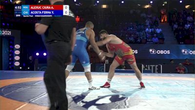 130 kg 1/4 Final - Alin Alexuc Ciurariu, Romania vs Yasmani Acosta Fernandez, Chile
