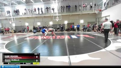 170 lbs Cons. Round 2 - Gabe Grassel, Coeur D`Alene High School vs Isaiah Murillo, Chiawana