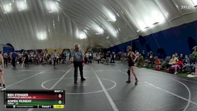 84 lbs Round 1 (6 Team) - Kopen Munday, FORGE vs Ben Stenger, Crossroads Wrestling