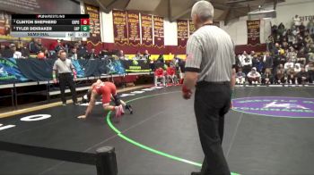 144 lbs Semifinal - Clinton Shepherd, Crown Point vs Tyler Dekraker, Lake Highland Prep