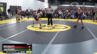 90 lbs Semis & 1st Wrestleback (8 Team) - Sawyer Bond, Patriots Wrestling Club vs Dom Picciotti, Heat Lightning