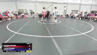 175 lbs Round 1 (8 Team) - Oliver Howard, Alabama vs Logan Rapier, Arkansas Blue