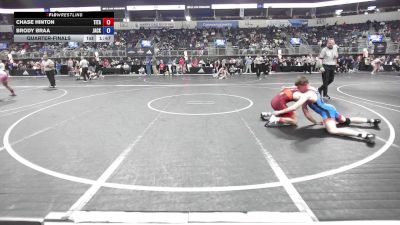 155 lbs Quarterfinal - Chase Hinton, Titan Wrestling vs Brody Braa, Jackson County Wrestling