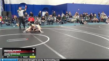 138 lbs Round 5 (8 Team) - Brennan Warwick, Massillon Perry vs Drake Rennecker, Ohio Titan