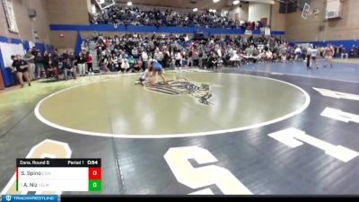 155lbs Cons. Round 6 - Amailee Niz, Yelm (Girls) vs Shealynn Spino, Eisenhower (Girls)