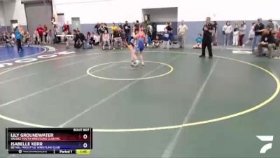 119 lbs Round 1 - Lily Groundwater, Valdez Youth Wrestling Club Inc. vs Isabelle Kerr, Bethel Freestyle Wrestling Club