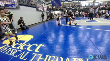 46 lbs Consi Of 8 #2 - Andrew Baker, Mustang Bronco Wrestling Club vs Slader Gibson, Team Guthrie Wrestling