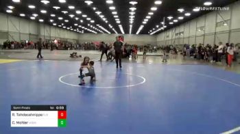 40 lbs Semifinal - Rivers Tahdooahnippah, Elgin Grapplers vs Crew Mohler, Moen Wrestling Academy