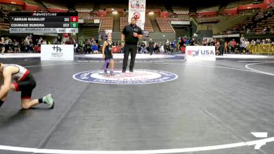 Bantam - 70 lbs Quarters - Miya Sanchez, Legacy Wrestling Center vs Easton Emigh, Top Fueler Wrestling Club