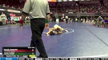 1A-182 lbs Cons. Round 2 - Blase Sanford, Woodbury Central vs Ryan Funke, Beckman Catholic