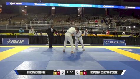 Sebastian Kelsey Whitesock vs Jesse James Slocum 2025 Pan Jiu Jitsu IBJJF Championship