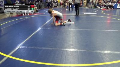 96 lbs Consy 3 - Beaumont Boles, Greensburg Salem vs Jameson Blakey, Crestwood
