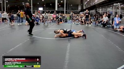 130 lbs Placement (4 Team) - Mason Castillo, Killer Elite vs Jasmine Capodanno, Grit Mat Club