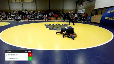 168 lbs Round Of 64 - Justice Williams, Liberty (MO) vs Dawsen Pimentel, Layton (UT)