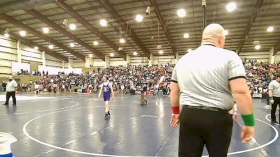 95 lbs Cons. Round 3 - Uriah Auguletto, Sanderson Wrestling Academy vs Duncan Spendlove, Southern Utah Elite Wrestling