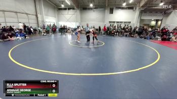 130 lbs Cons. Round 4 - Amanaki George, Moffat County vs Ella Splitter, Lamar