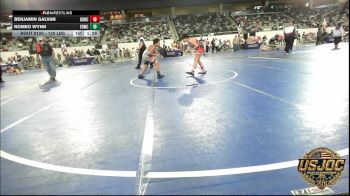 120 lbs 5th Place - Benjamin Galvan, Duncan Demon Wrestling vs Romeo Wynn, El Reno Wrestling Club