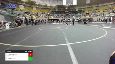 132 lbs Quarterfinal - Cooper Daniels, Saints Wrestling Club vs Remington Perry, Springdale Youth Wrestling Club