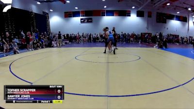 144 lbs Quarterfinal - Sawyer Jones, Integrity Wrestling Club vs Topher Scrapper, NOVA Wrestling Club