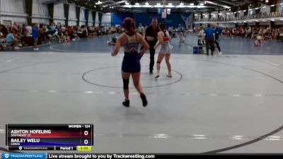 124 lbs Cons. Round 2 - Ashton Hofeling, Southeast CC vs Bailey Welu, Loras